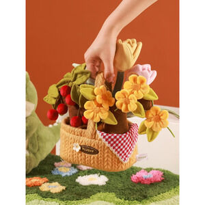 Plushf - Basket flower pot planter plush